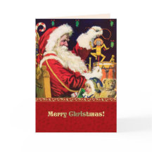 Feliz Natal. Vintage Santa Claus