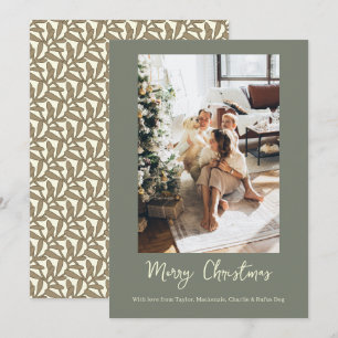 Cartão De Festividades Feliz Natal Visgo Foto Personalizada