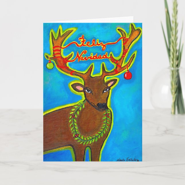 Cartão De Festividades Feliz Navidad (Frente)