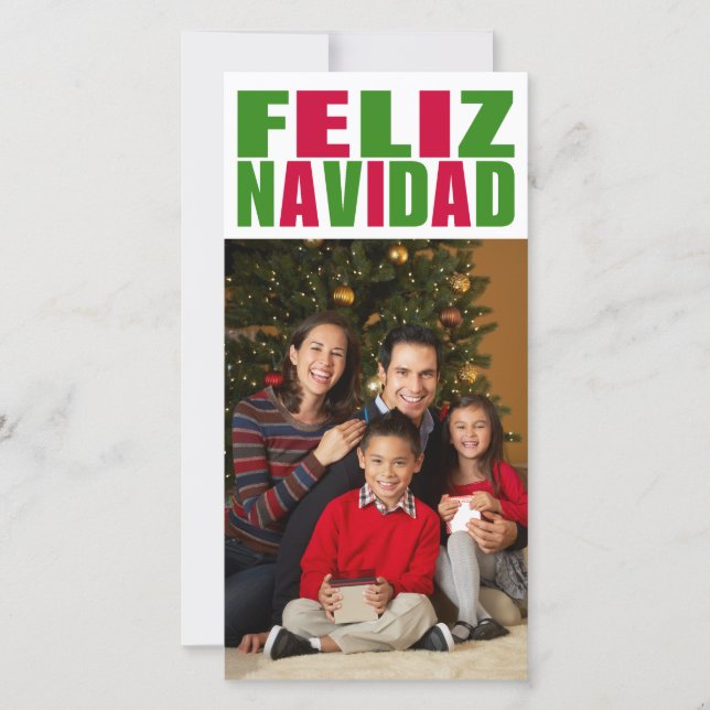 Cartão De Festividades Feliz Navidad (Frente)