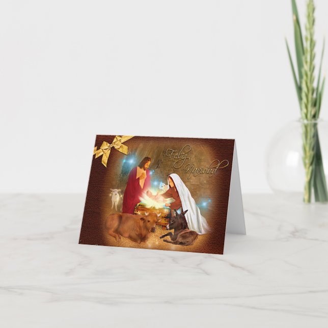 Cartão De Festividades Feliz Navidad (Frente)