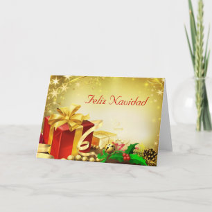Cartão De Festividades Feliz Navidad