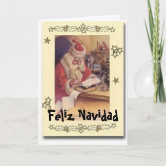 Cartão De Festividades Feliz Navidad