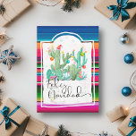 Cartão De Festividades Feliz Navidad Cactus Natal Espanhol<br><div class="desc">Este design pode ser personalizado escolhendo a opção Editar Design. Você também pode transferir para outros itens. Entre em contato comigo em colorflowcreations@gmail.com ou use a opção de bate-papo no topo da página se você quiser ter este design em outro produto ou precisar de assistência com este design. Veja mais...</div>