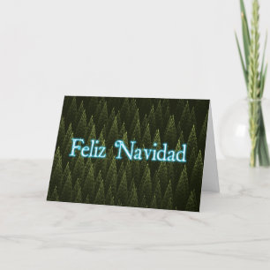 Cartão De Festividades Feliz Navidad - Coníferas