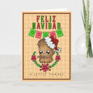 Cartão De Festividades Feliz Navidad - Pequeno Tamale (amarelo) Bilíngue