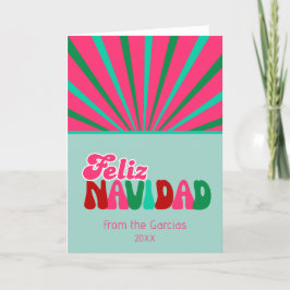 Cartão De Festividades Feliz Navidad - Personalização sem Foto