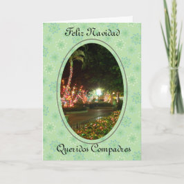 Cartão De Festividades Feliz Navidad Queridos Compadres