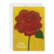 Feliz Navidad Rosa Vermelha Pintada