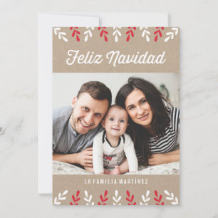 Cartão De Festividades Feliz Navidad Tarjeta de Navidad