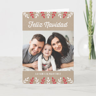 Cartão De Festividades Feliz Navidad Tarjeta de Navidad