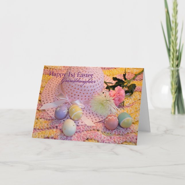 Cartão De Festividades Feliz neta da Páscoa 1rua (Frente)