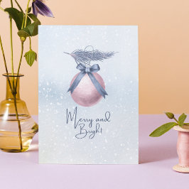 Cartão De Festividades Feliz Neve E Poema De Natal Brilhante Não Foto