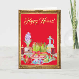 Cartão De Festividades Feliz Norooz Haft Sin
