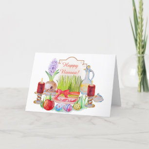 Cartão De Festividades Feliz Norooz Haft Sin