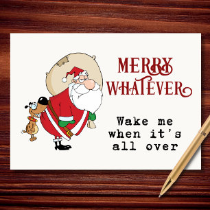 Cartão De Festividades Feliz O Que Quer Que Seja Natal Divertido