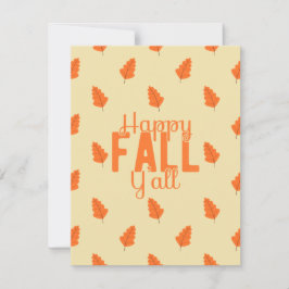 Cartão De Festividades Feliz Outono para Vocês