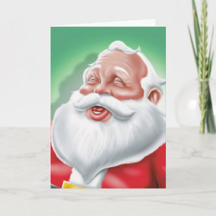 Cartão De Festividades Feliz Papai noel de Natal
