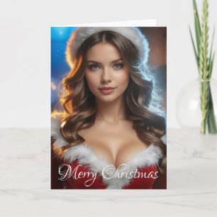 Cartão De Festividades Feliz Papai noel de Natal
