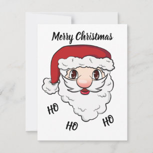 Cartão De Festividades Feliz Papai noel de Natal Engraçado Personalizável