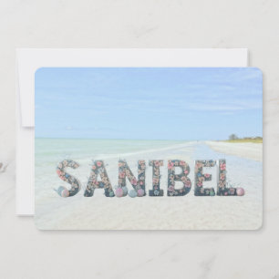 Cartão De Festividades Feliz Páscoa da Ilha de Sanibel, Flórida Praia