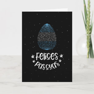 Cartão De Festividades Feliz Páscoa e ovo de Páscoa com a bandeira da Arg
