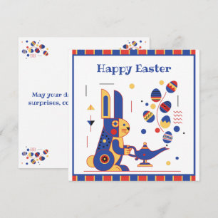Cartão De Festividades Feliz Páscoa Personalizado Fofo