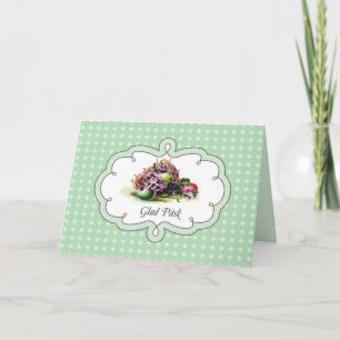 Cartão De Festividades Feliz Påsk. Placa de páscoa em sueco