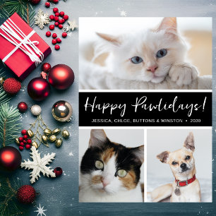 Cartão De Festividades Feliz Pawlidays 3 Foto