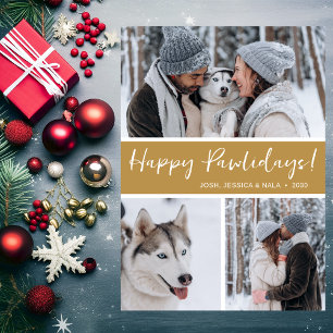 Cartão De Festividades Feliz Pawlidays 3 Foto