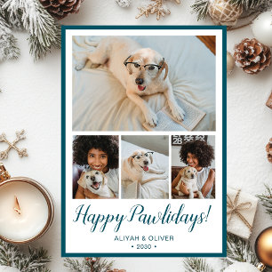 Cartão De Festividades Feliz Pawlidays 4 Foto