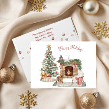 Feliz Pawlidays Desenho de Cachorro - Cocker Spani