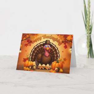 Cartão De Festividades feliz peru de ação de graças