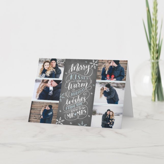 Cartão De Festividades Feliz Queijos Quentes Quentes Salvar Data 6 Foto D (Frente)