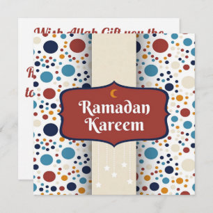 Cartão De Festividades Feliz Ramadan Kareem Crescent
