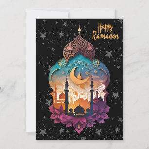 Cartão De Festividades Feliz Ramadão