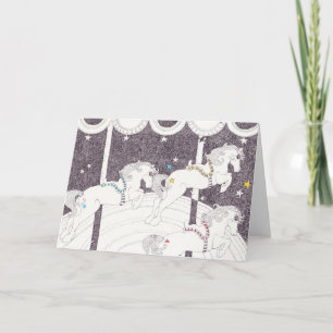 Cartão De Festividades Feliz, rodar e rodar