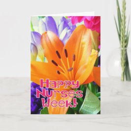 Cartão De Festividades Feliz Semana das Enfermeiras!