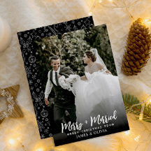 Feliz Simples Elegante E Foto De Recém-Casados
