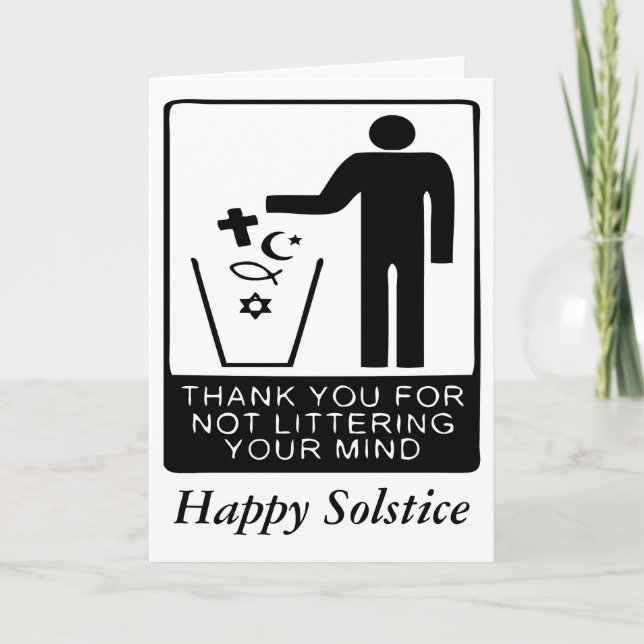 Cartão De Festividades Feliz Solstício (Frente)