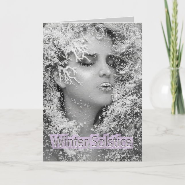 Cartão De Festividades Feliz Solstício de inverno! (Frente)