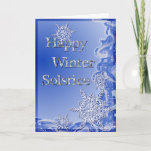 Cartão De Festividades Feliz Solstício de inverno
