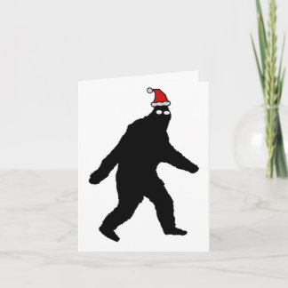 Cartão De Festividades Feliz Squatchmas de Bigfoot!