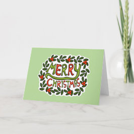 Cartão De Festividades Feliz Texto de Natal