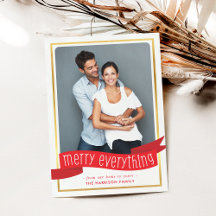 FELIZ TUDO BANNER foto de ouro moderno vermelho