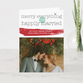 Cartão De Festividades Feliz Tudo Da Foto Felizmente Casada