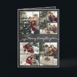 Cartão De Festividades Feliz Tudo Misturas de Chalkboard Natal<br><div class="desc">"Feliz Tudo" Russo Mistura Natal/Cartão de Colagem de Fotos Feriado 6. Cartões de foto de Natal/feriado moderno com 8 fotos separadas com design frontal, dentro e traseiro. O fundo base pode ser alterado para a cor da sua escolha. A maioria do texto é editável. Arte projetada / original por gordura*fa*estanho....</div>