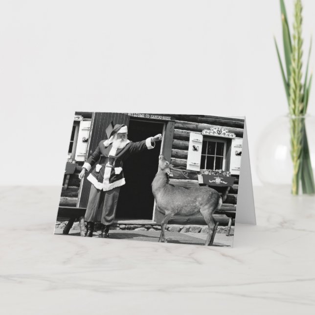 Cartão De Festividades Feliz Velho de Natal! (Frente)