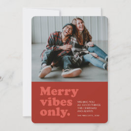 Cartão De Festividades Felizes apenas fotos vermelhas retroativas