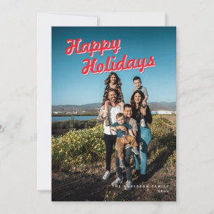 Cartão De Festividades Felizes Feriados 1 - Foto personalizada alegria